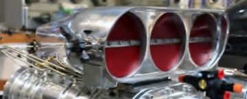 2103A Buzzardcatcher GAS  E-85  Tunnel Ram  Setup   - W K Valve - With  lines nozzles, dist block